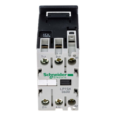 Schneider Electric LP1S Series Contactor, 12 V dc Coil, 2-Pole, 12 A, 2NO, 690 V ac