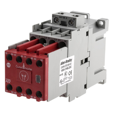 Allen Bradley 100S-C Series Contactor, 24 V dc Coil, 3-Pole, 16 A, 2NO + 3NC, 690 V ac