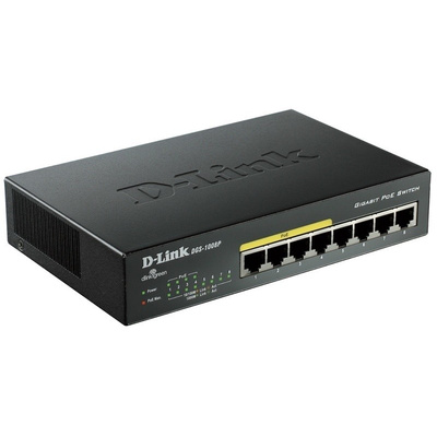 D-Link, 8 port Unmanaged Ethernet Switch, Desktop PoE