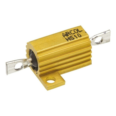 Arcol HS10 Series Aluminium Housed Axial Wire Wound Panel Mount Resistor, 100Ω ±5% 10W