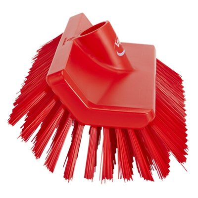 Vikan Medium Bristle Red Scrubbing Brush, 41mm bristle length, Polyester bristle material