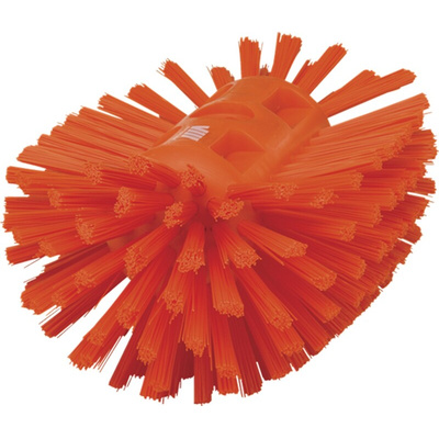 Vikan Hard Bristle Orange Scrubbing Brush, 40mm bristle length, Polyester bristle material