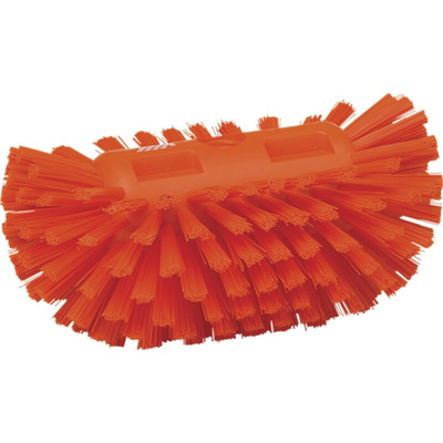 Vikan Hard Bristle Orange Scrubbing Brush, 40mm bristle length, Polyester bristle material