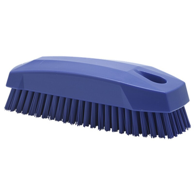 Vikan Hard Bristle Purple Scrubbing Brush, 17mm bristle length, Polyester bristle material