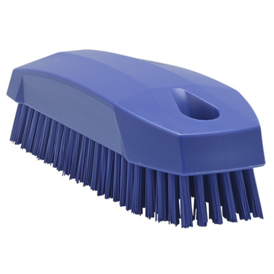 Vikan Hard Bristle Purple Scrubbing Brush, 17mm bristle length, Polyester bristle material