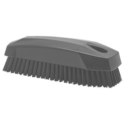 Vikan Hard Bristle Black Scrubbing Brush, 17mm bristle length, Polyester bristle material