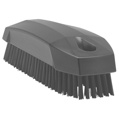 Vikan Hard Bristle Black Scrubbing Brush, 17mm bristle length, Polyester bristle material