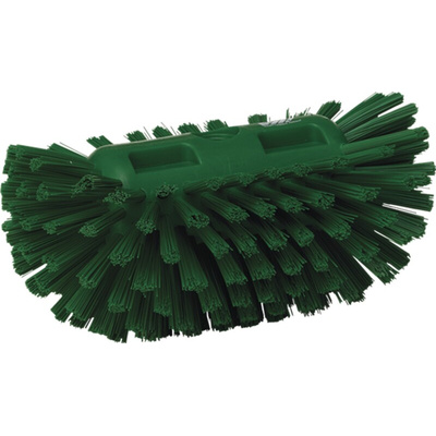 Vikan Hard Bristle Green Scrubbing Brush, 40mm bristle length, Polyester bristle material