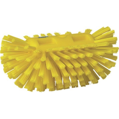 Vikan Hard Bristle Yellow Scrubbing Brush, 40mm bristle length, Polyester bristle material