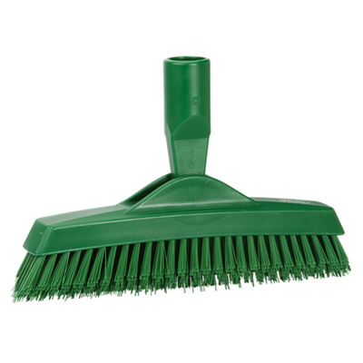 Vikan Very Hard Bristle Green Scrubbing Brush, 40mm bristle length, Polyester bristle material