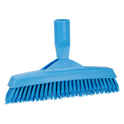 Vikan Very Hard Bristle Blue Scrubbing Brush, 40mm bristle length, Polyester bristle material