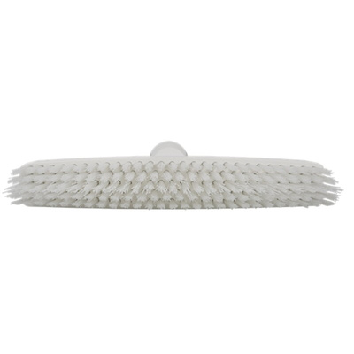 Vikan Very Hard Bristle White Scrubbing Brush, 40mm bristle length, Polyester bristle material
