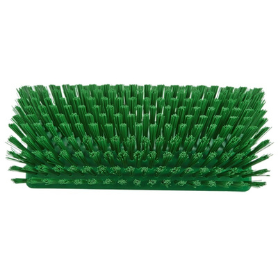 Vikan Medium Bristle Green Scrubbing Brush, 41mm bristle length, Polyester bristle material