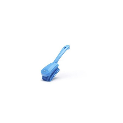 Vikan Hard Bristle Blue Scrubbing Brush, 36mm bristle length, Polyester bristle material
