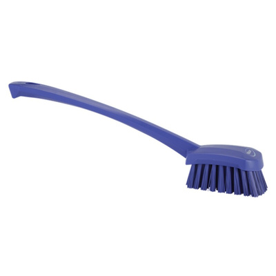 Vikan Hard Bristle Purple Scrubbing Brush, 36mm bristle length, Polyester bristle material