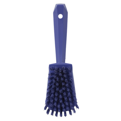 Vikan Hard Bristle Purple Scrubbing Brush, 36mm bristle length, Polyester bristle material