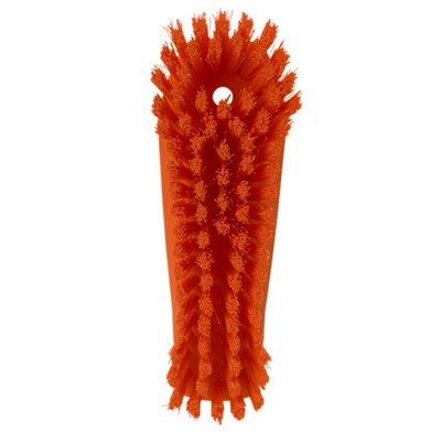 Vikan Hard Bristle Orange Scrubbing Brush, 36mm bristle length, Polyester bristle material