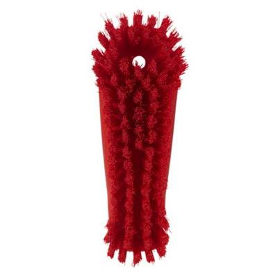 Vikan Hard Bristle Red Scrubbing Brush, 36mm bristle length, Polyester bristle material