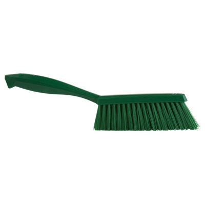 Vikan Medium Bristle Green Scrubbing Brush, 50mm bristle length, Polyester bristle material