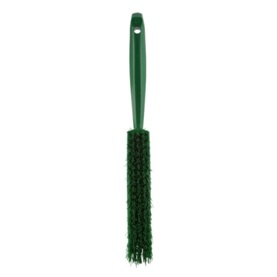 Vikan Medium Bristle Green Scrubbing Brush, 50mm bristle length, Polyester bristle material