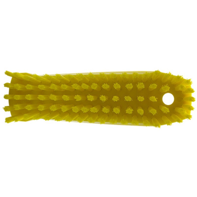 Vikan Medium Bristle Yellow Scrubbing Brush, 20mm bristle length, Polyester bristle material