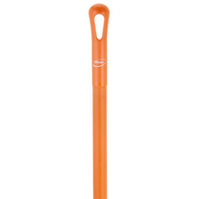 Vikan Orange Glass Reinforced, Polypropylene Broom Handle, 1.3m, for use with Clean and Dry, Food Handling