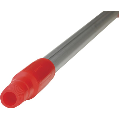 Vikan Red Broom Handle, 1.51m, for use with Vikran Brooms, Vikran Squeegees