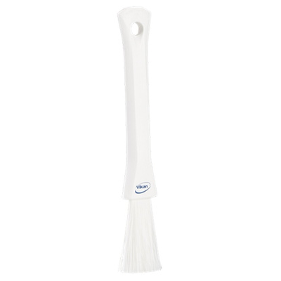 Vikan Soft Bristle White Scrubbing Brush, 57mm bristle length, Polyester bristle material