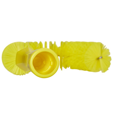 Vikan Medium Bristle Yellow Scrubbing Brush, 25mm bristle length, Polyester bristle material