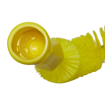 Vikan Medium Bristle Yellow Scrubbing Brush, 25mm bristle length, Polyester bristle material