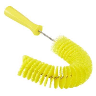 Vikan Medium Bristle Yellow Scrubbing Brush, 25mm bristle length, Polyester bristle material