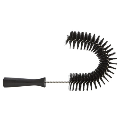 Vikan Medium Bristle Black Scrubbing Brush, Polyester bristle material