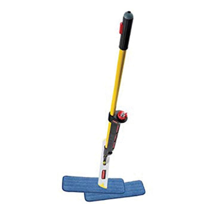 Rubbermaid Commercial Products Black, Yellow Mop Handle, 1.42m, for use with Industry, Microfibre Floor Cleaning System