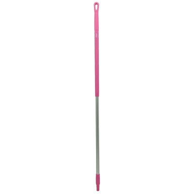 Vikan Pink Anodised Aluminium, Polypropylene Mop Handle, 1.51m
