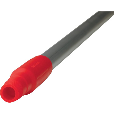Vikan Red Anodised Aluminium, Polypropylene Mop Handle, 1.46m