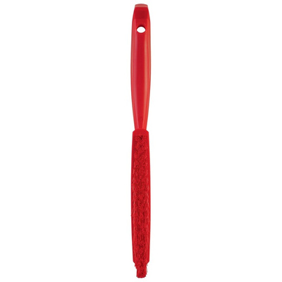 Vikan Extra Hard Bristle Red Scrubbing Brush, 33mm bristle length, PET bristle material
