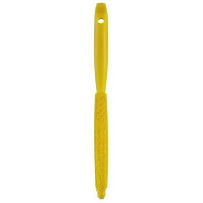 Vikan Extra Hard Bristle Yellow Scrubbing Brush, 33mm bristle length, PET bristle material