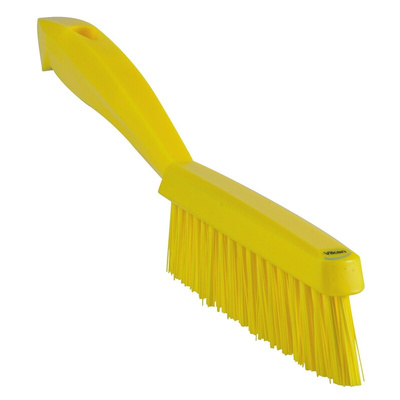 Vikan Extra Hard Bristle Yellow Scrubbing Brush, 33mm bristle length, PET bristle material