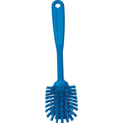Vikan Medium Bristle Blue Scrubbing Brush, 23mm bristle length, PET bristle material