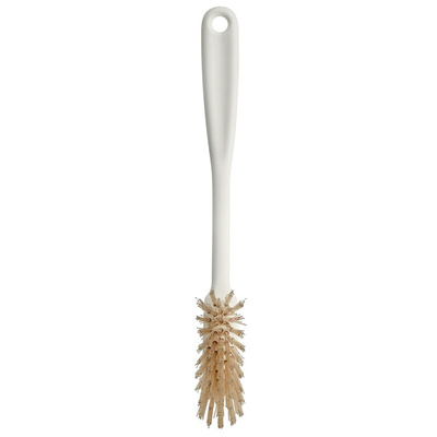 Vikan Hard Bristle White Scrubbing Brush, 25mm bristle length, PET bristle material