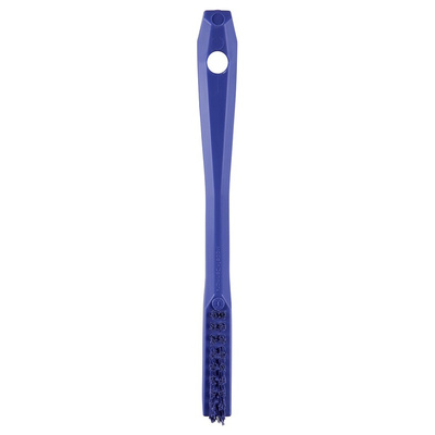 Vikan Extra Hard Bristle Purple Scrubbing Brush, 15mm bristle length, PET bristle material