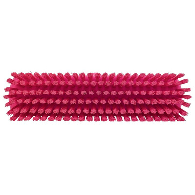 Vikan Hard Bristle Pink Scrubbing Brush, 46mm bristle length, PET bristle material