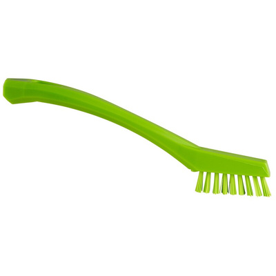 Vikan Extra Hard Bristle Green Scrubbing Brush, 15mm bristle length, PET bristle material