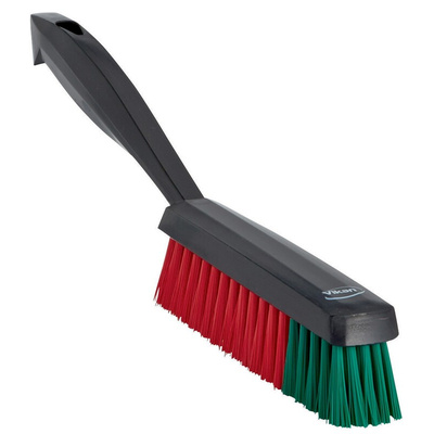 Vikan Hard Bristle Black Scrubbing Brush, 34mm bristle length, Polyester bristle material