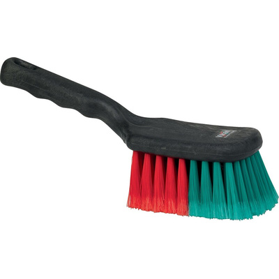 Vikan Soft Bristle Black Scrubbing Brush, 45mm bristle length, Polyester bristle material