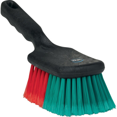 Vikan Soft Bristle Black Scrubbing Brush, 45mm bristle length, Polyester bristle material