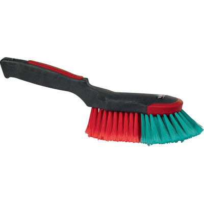 Vikan Soft Bristle Black Scrubbing Brush, 40mm bristle length, Polyester bristle material