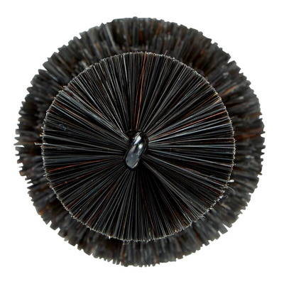 Vikan Soft Bristle Black Scrubbing Brush, 40mm bristle length, Hair bristle material