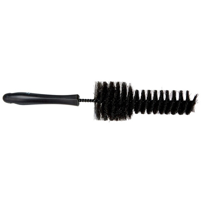 Vikan Soft Bristle Black Scrubbing Brush, 40mm bristle length, Hair bristle material