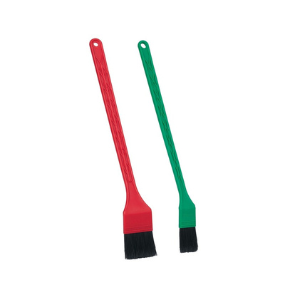Vikan Soft Bristle Green, Red Scrubbing Brush, 40mm bristle length, Polyethylene bristle material
